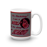 I am a Wolf with Red Shadow Mug